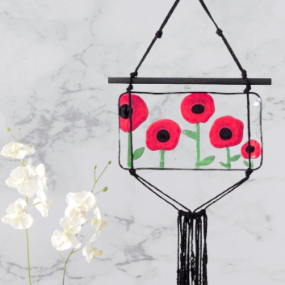Vibrant Red Poppies Floral Art